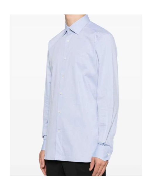Zegna White Long Sleeve Shirt for men
