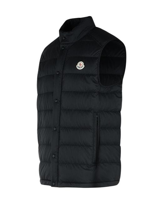 Moncler Black Barthe Down Vest for men