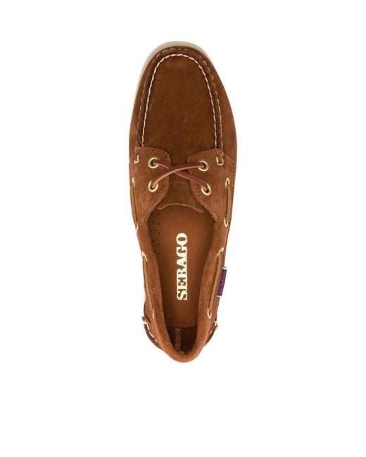 Sebago Brown Round Toe Loafers