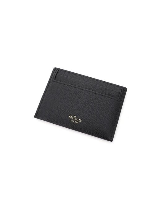 Mulberry Black Logo Embossed Cardholder