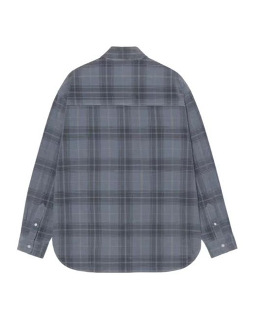Carhartt Blue L/Wilber Plaid Pocket Shirt for men