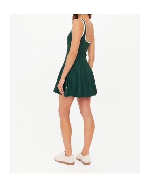 The Upside Green Racque Flared Mini Dress