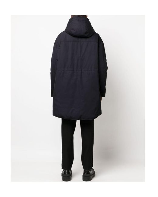 Giorgio Armani Blue Long-Sleeved Down Jacket for men