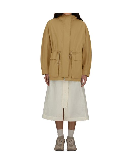 Herno Natural Laminar Drawstring Parka Hooded Jacket