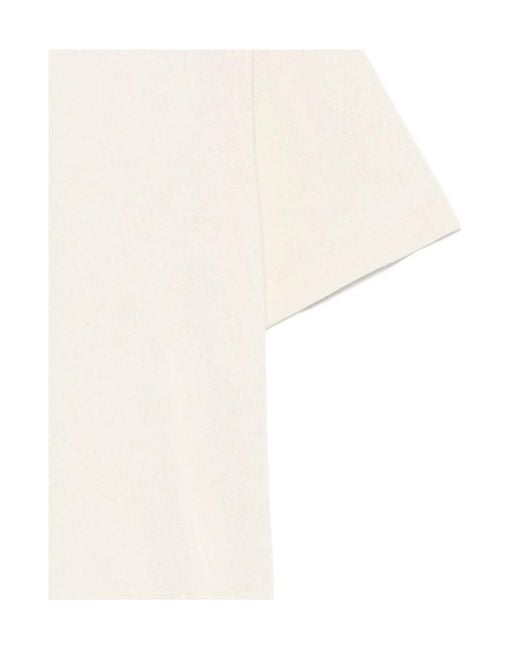 Roberto Collina White Short-Sleeve Knitted Silk T-Shirt for men