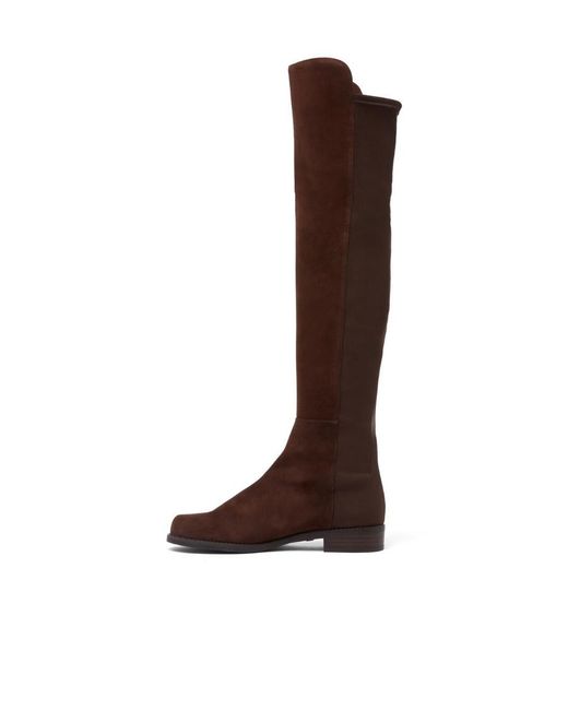 Stuart Weitzman Brown Round-Head Boots