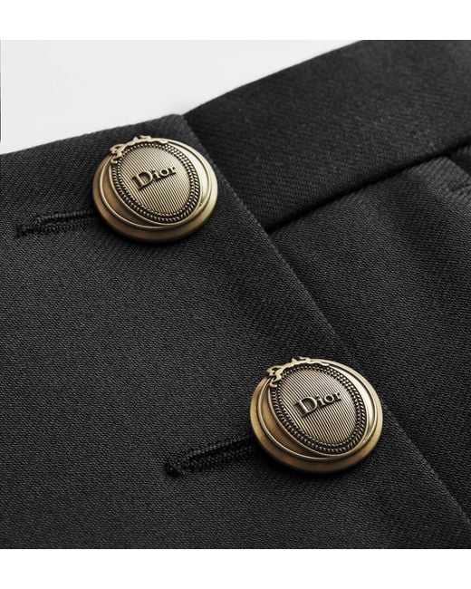 Dior Black Button-Up Casual Pants for men