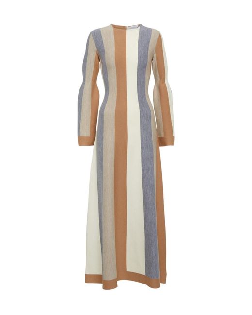 Gabriela Hearst Natural Quinlan Wool And Cashmere Blend Maxi Dress