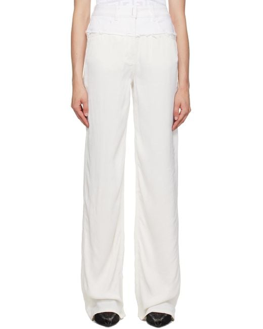 Givenchy White Oversized Jeans