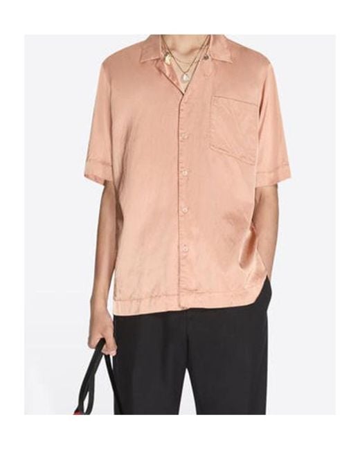 Dries Van Noten Pink Chest-Pocket Shirt for men