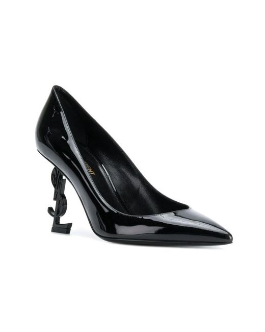 Saint Laurent Black Opyum Pointed Toe Pumps