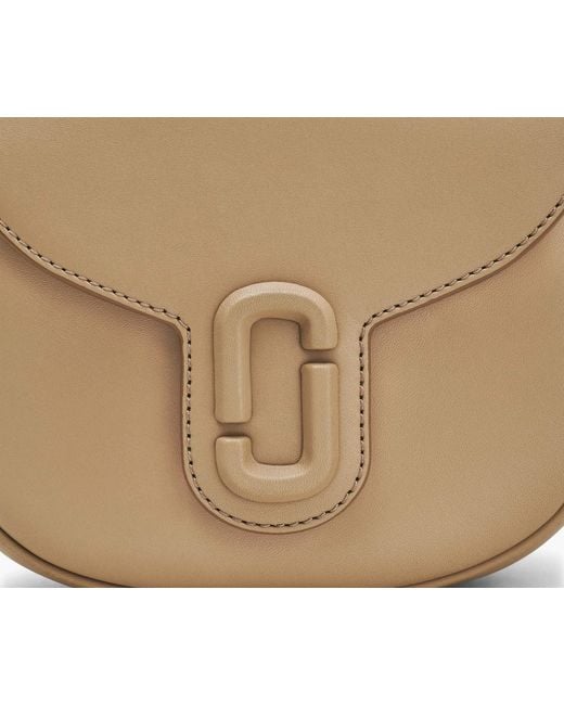 Marc Jacobs Natural The Covered J Marc Saddle Bag