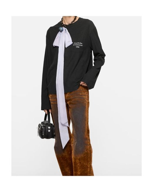 Acne Black Camero Kit Crossbody Bag for men