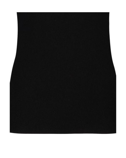Max Mara Black Round-Necked Vest