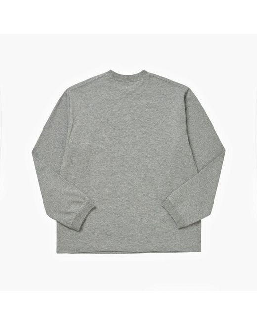 Maison Kitsuné Gray Long Sleeve T-Shirt for men
