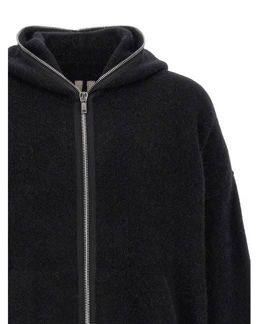 Rick Owens Black 'Gimp Hun' Hoodie for men
