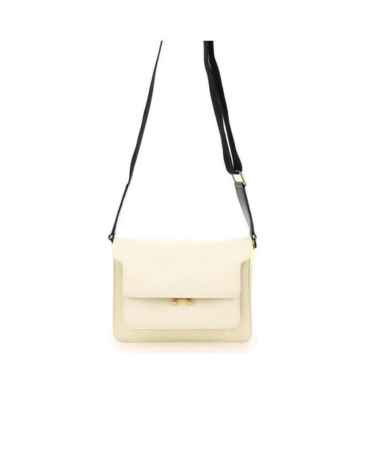 Marni White Trunk Strapped Shoulder Bag