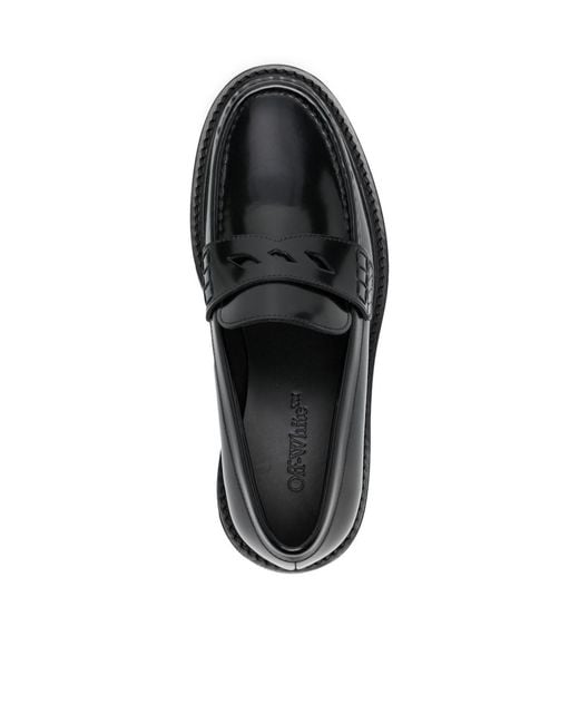 Off-White c/o Virgil Abloh Black Slip-On Loafers