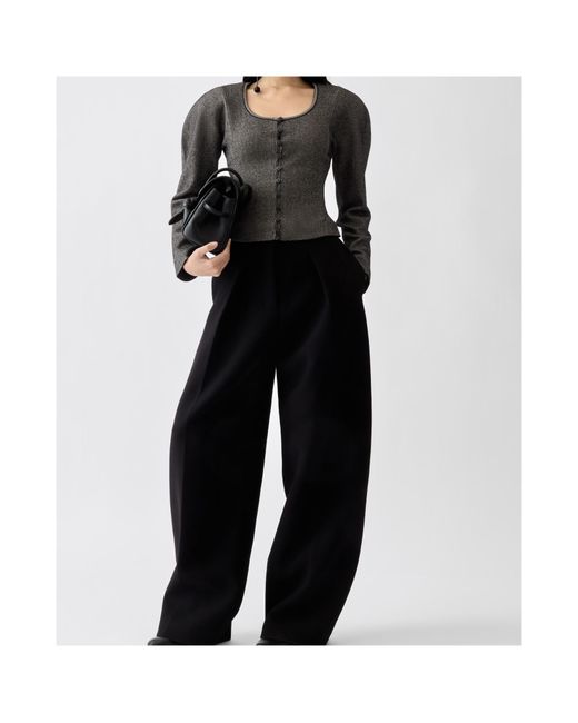Jacquemus Gray The Sera Scoop Neck Cardigan