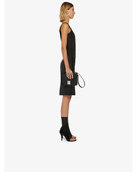Givenchy Black Scoop-Neck Leather Top