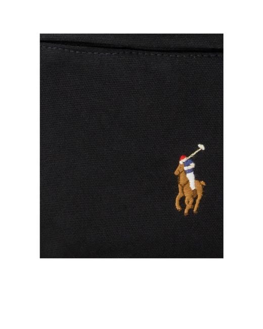 Polo Ralph Lauren Black Canvas Waist Bag