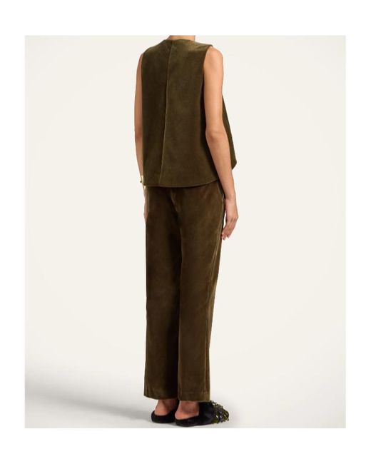 LaDoubleJ Green 24/7 Velvet Trousers