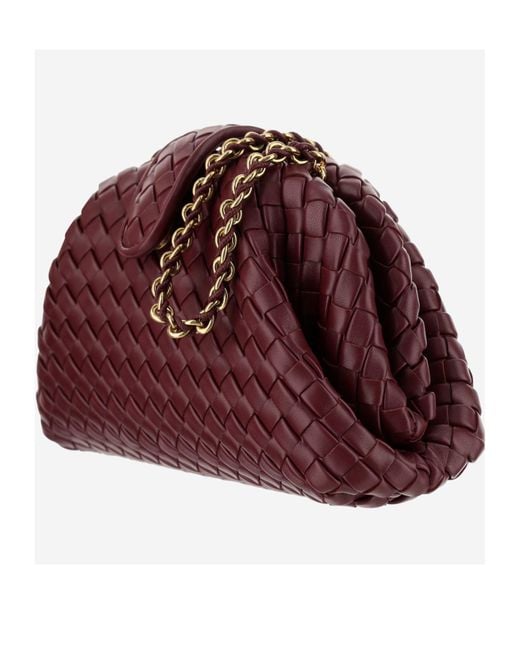 Bottega Veneta Red Lauren 1980 Mini Clutch Bag