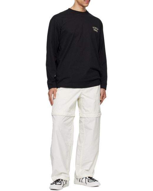 KENZO Black Boke Heart Long Sleeve T-Shirt for men