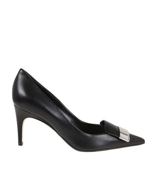 Sergio Rossi Black Sr1 75Mm Pumps
