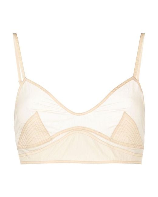 Low Classic Natural Thin Shoulder Strap Bra