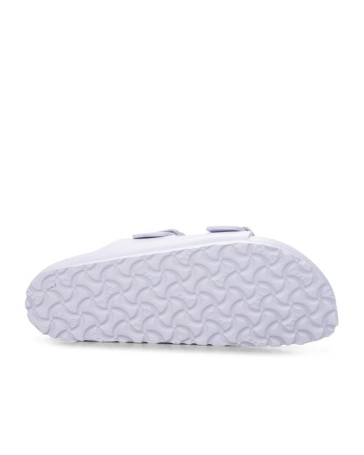 Birkenstock White Two-Strap Slide Sandals