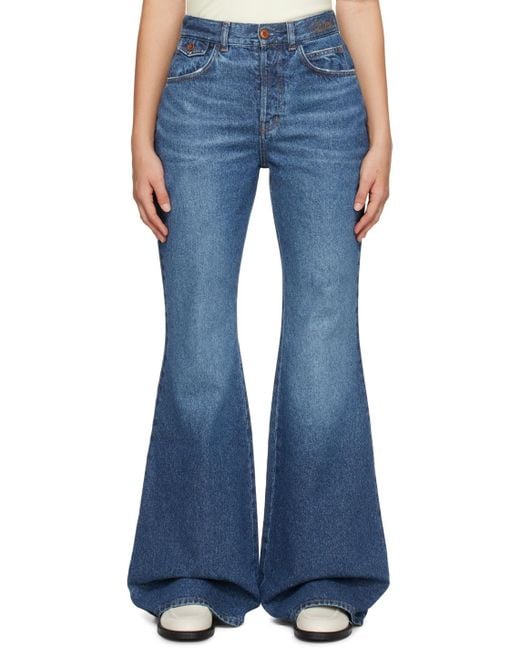 Chloé Blue Chloé Merapi Flared Jeans