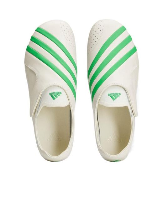 Adidas Originals Green X Pharrell Virginia Vario Flat Earther Touch-Strap Leather Sneakers for men