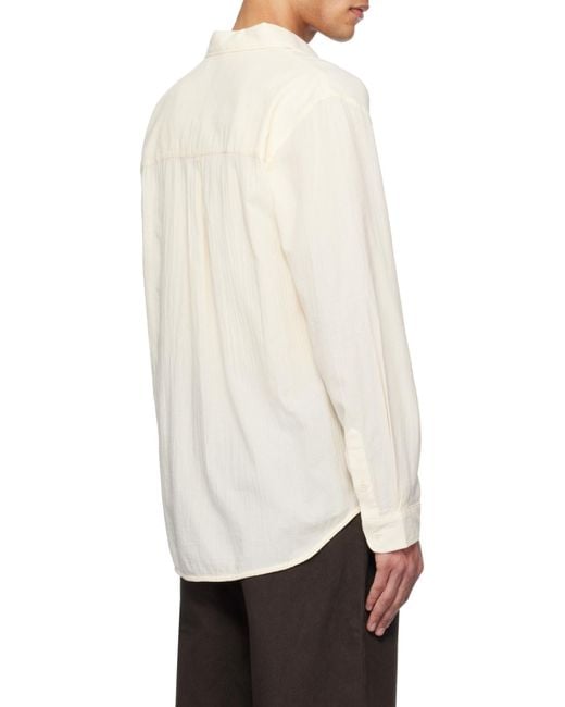 Séfr White Séfr Leo Voile Shirt for men