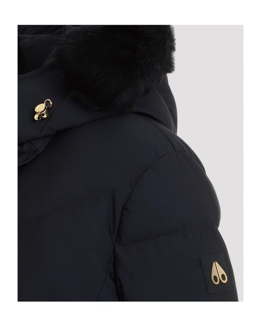 Moose Knuckles Blue Jocada High-Neck Coat