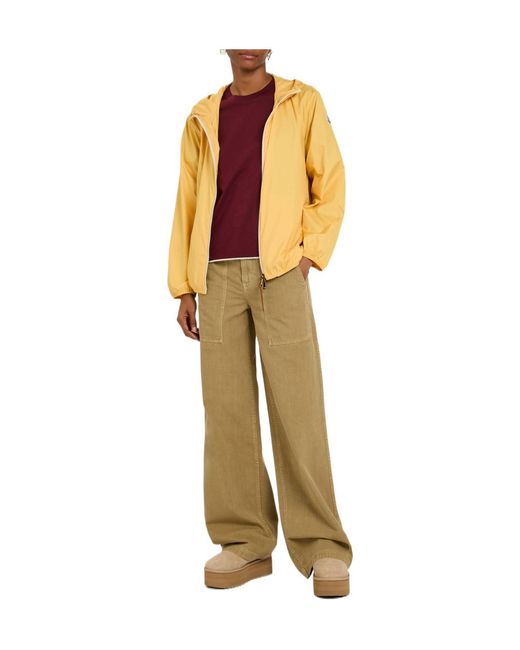 Moncler Natural Straight-Leg Twill Trousers