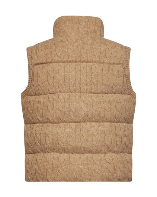 Polo Ralph Lauren Natural Stand-Collar Zip-Up Vest