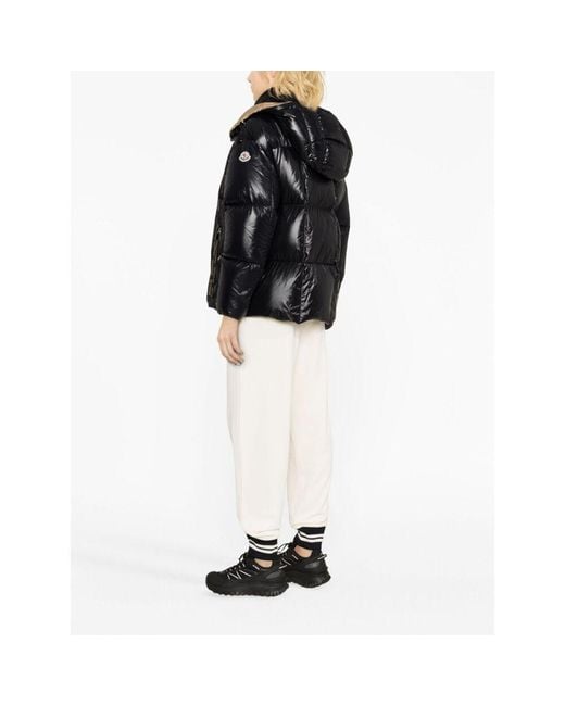 Moncler Black High-Collar Long-Sleeved Down Jacket