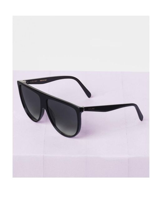 Céline Black Oval Sunglasses for men