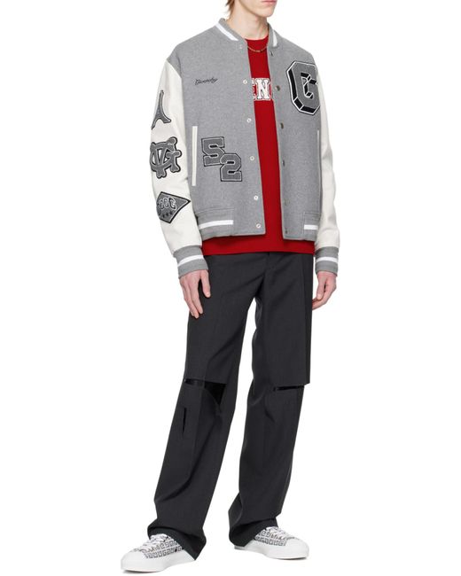 Givenchy Black Worn Effect Straight-Leg Trousers for men