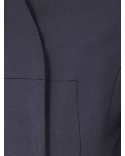 Entire studios Blue Button-Fastening Double-Breasted Coat
