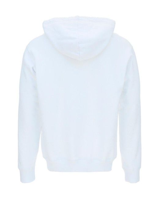 DSquared² Blue Icon Hooded Drawstring Sweatshirt for men