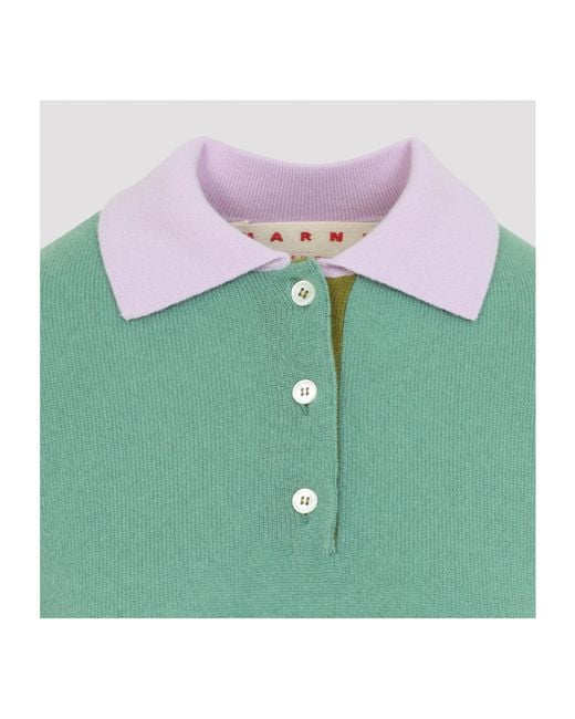 Marni Green Long-Sleeved Sweater