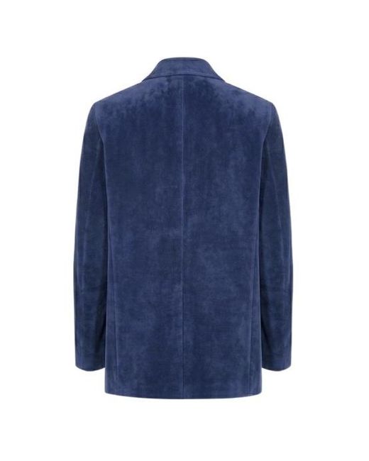 Jil Sander Blue Long-Sleeved Casual Jacket