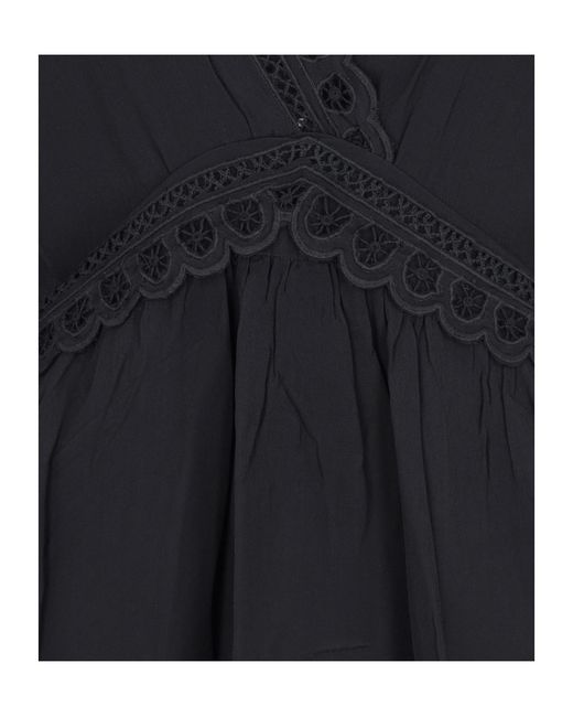 Isabel Marant Blue Isabel Marant Étoile Felie V-Neck Mini Dress