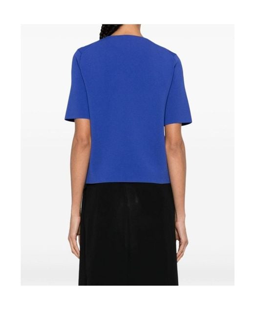 Theory Blue Short-Sleeve Jersey T-Shirt