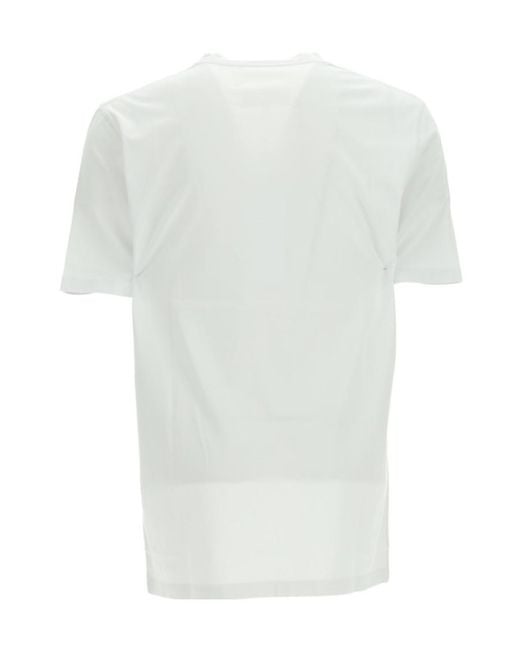 Maison Margiela White Short-Sleeved Crewneck T-Shirt for men