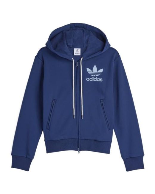 Adidas by Wales Bonner Blue Adidas Originals X Wales Bonner Track Hoodie for men