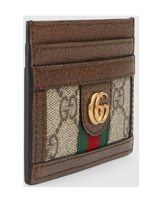 Gucci Brown Ophidia Card Holder