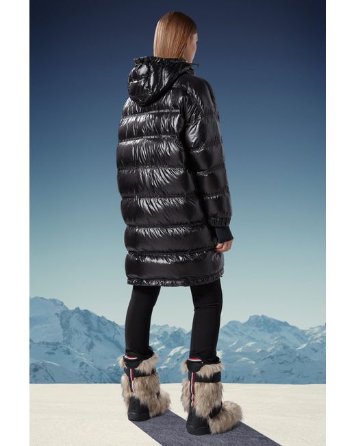 Moncler Black Grenoble Rochelair Long Padded Jacket